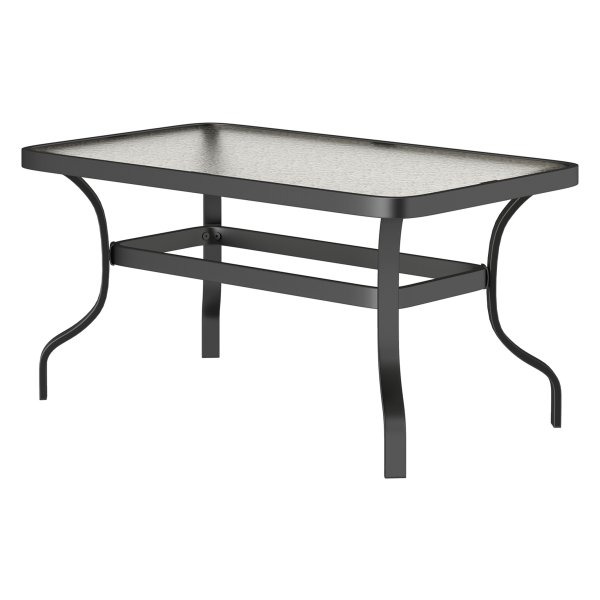 Golfontwerp - DesignMeubel - Afgeronde hoeken - Zwarte tuintafel