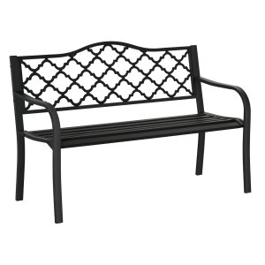 Tuinbank - StevigDesign - Rugleuning - Armleuning - Zwart