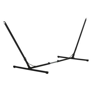 Hangmatstandaard – LuxeLife - Verstelbaar – Draagbaar - Zwart