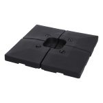 Parasolvoet - Stabiele basis - Vulbaar – Zwart