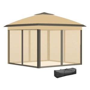 Partytent – Festivio – Waterafstotend – Dubbel dak - Beige