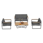 Tuinmeubelenset - Stijlvolle Lounge - Weerbestendig - Grijs