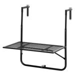 Balkontafel - HandyHome - Inklapbaar - Verstelbaar - Zwart