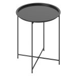 Bijzettafel - TrendyLiving - Opklapbaar - Weerbestendig - Zwart