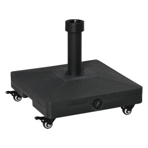 Parasolvoetwielen – Topshade - Vulbaar – 20kg - Zwart