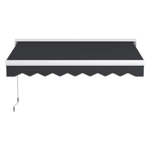 Knikarmzonwering - Luxaflex - Elektrisch - Afstandsbediening - Grijs