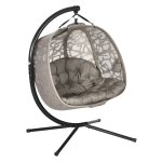 Hangstoel - RelaxLife - Opvouwbaar - Polyester - Zandkleur