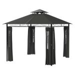 Tuinpaviljoen - Feesttent - Weerbestendig - Donkergrijs