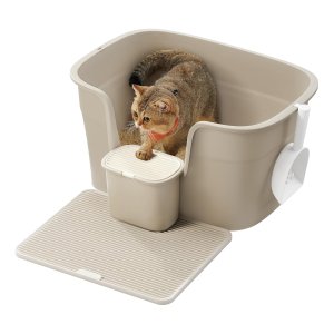 Kattenbak - Luxe CatHome - Extra Groot - Hoge Randen - Grijs
