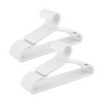 Kledinghangers - HappyHome - Brede inkepingen - Ruimtebesparend - Wit