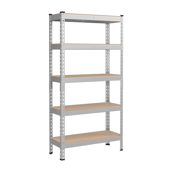 Legplank - Robuuste Opbergplank - Vrijstaand - Draagvermogen 875 kg - Zilver