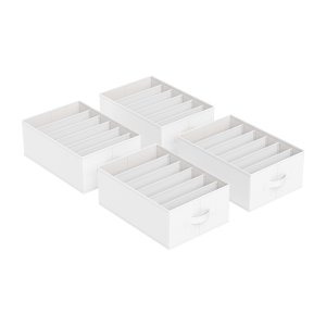 Opbergdozen - DeluxeHome - Compartimenten - Opvouwbaar - Grijs