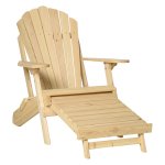Tuinstoel - Comfort Line - Opklapbaar - Adirondack - bruin