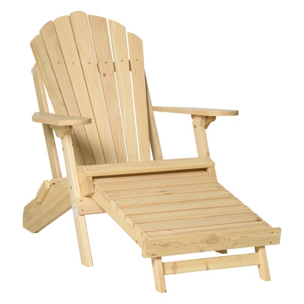 Tuinstoel - Comfort Line - Opklapbaar - Adirondack - bruin