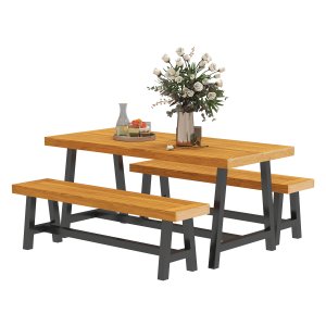 Eethoekblok - Rustico - Landelijke stijl - Natuurlijk houtkleur