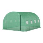 Foliekas - TomatenKas - UV-bestendig - Roldeur - Groen