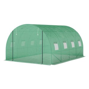 Foliekas - TomatenKas - UV-bestendig - Roldeur - Groen