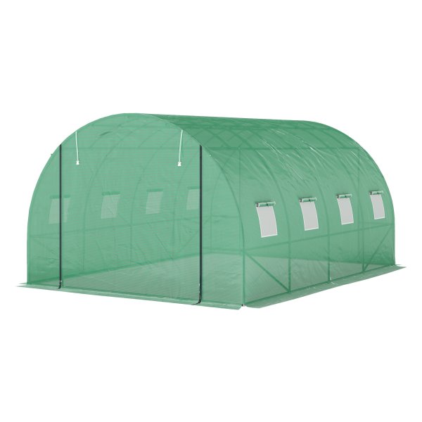 Foliekas - TomatenKas - UV-bestendig - Roldeur - Groen