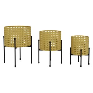 Plantenstandaards - Elegance Living - Rotan look - Goud