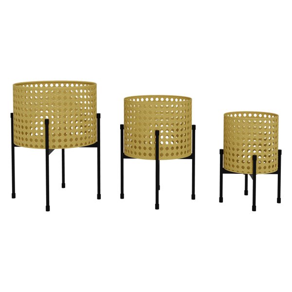 Plantenstandaards - Elegance Living - Rotan look - Goud