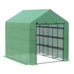 Kweekhuis – Loopbaar Kweekhuis - 8 Rekken – Tomatenkas - Groen