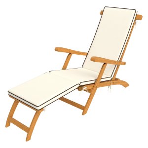 Ligstoel - ComfortZone - Ergonomisch - Weerbestendig - Teak