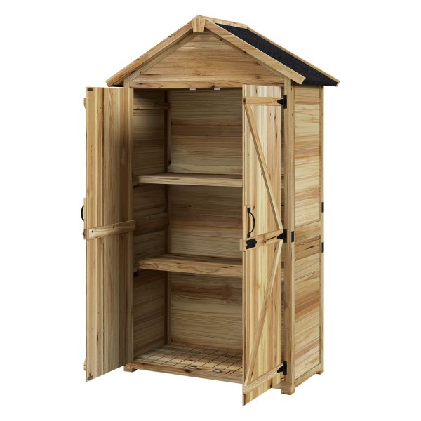 Tuinhuisje  - Dubbele deur - Asfaltzwart