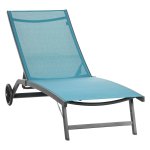 Tuinstoel - Comfort Relax - Verstelbare Rugleuning - Blauw