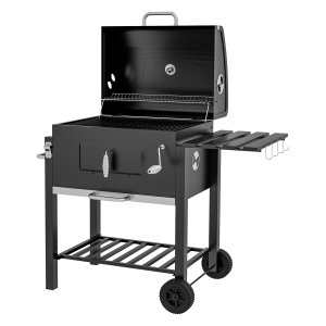 Barbecuekar - Houtskool - Roestvrij Staal - Zwart