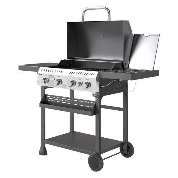 Gasbarbecue – Grillmeister - Krachtig en veelzijdig - Zwart