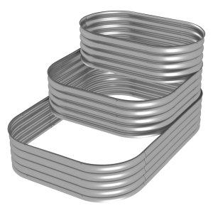 Moestuinbak – Garden Gear - Verhoogde plantenbak – DIY bloembak - Zilver