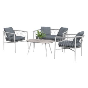 Tuinmeubelset - Happy Garden - Schommelfunctie - Grijs