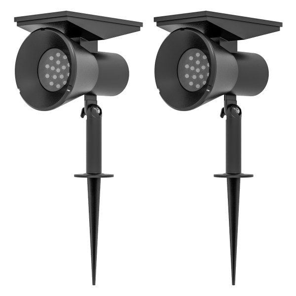 Tuinverlichting - 2 lichtkleuren - Waterdicht - Zwart