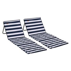 Strandmat - Opvouwbaar - Verstelbaar - Blauw
