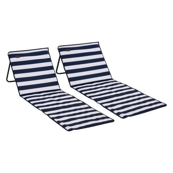 Strandmat - Opvouwbaar - Verstelbaar - Blauw