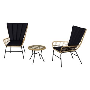 Tuinmeubel - Rattan - Inclusief kussens - Bruin
