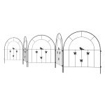Tuinhek - Staaldecor - Decoratief en stevig - Zwart
