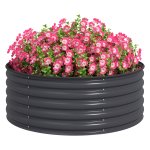 Moestuinbak - Groene vingers - Stapelbaar - Zwart