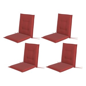 Zitkussenpakketten - Luxe Zitcomfort - Strikjes - Binnen & buiten - Wijnrood