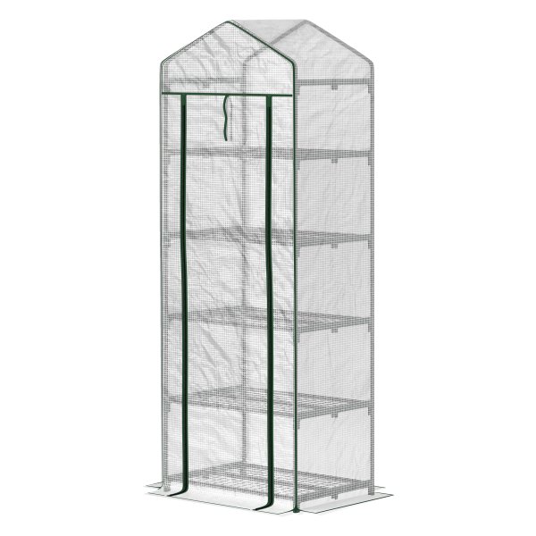 Tomatenkas - Winterbestendige foliekas - Opklapbare planken - Wit
