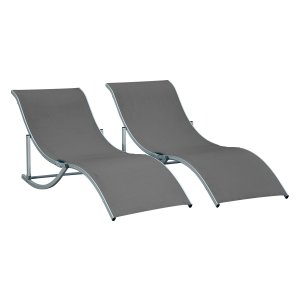Ligbedden - ComfortZone - Ergonomisch design - Stoffen bekleding - Donkergrijs