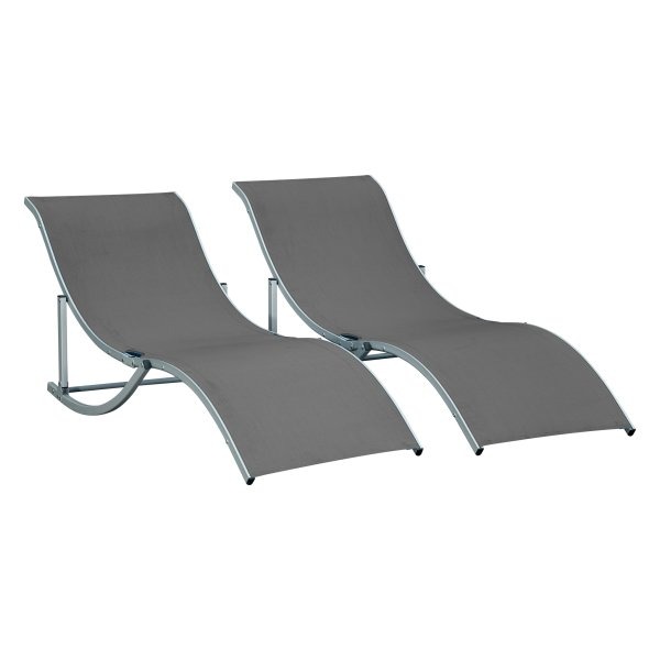 Ligbedden - ComfortZone - Ergonomisch design - Stoffen bekleding - Donkergrijs