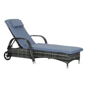 Ligbed - LuxeLife - Verstelbaar en Draagbaar - Blauw