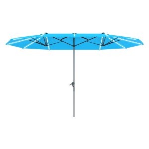 Zonnescherm - LuxeX - UV-bescherming - Windbestendig - Blauw