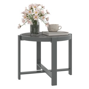 Tuintafel - Marmerlook - Weerbestendig - Grijs