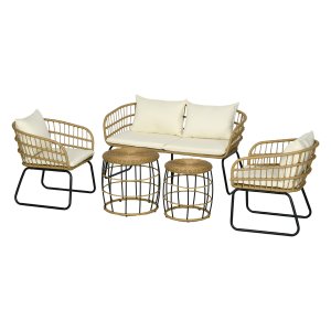 Tuinmeubelset - Rotan Royale - Kussens - Beige