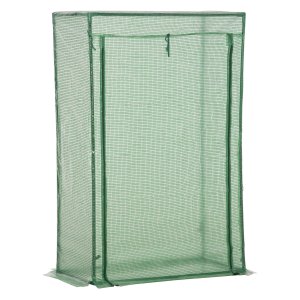 Kweekkas - Tuinmeubelland - Oprolbare deur - Staal - Groen