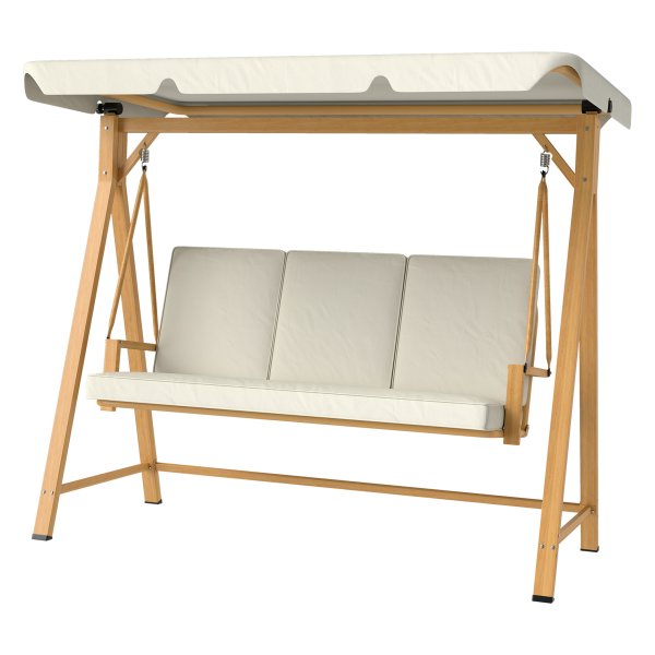 Schommelbank - Comfort Plus - Verstelbaar Zonnedak - Houtlook