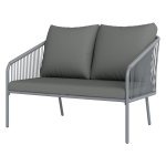 Rotanbank - Loungesofa - Grijs