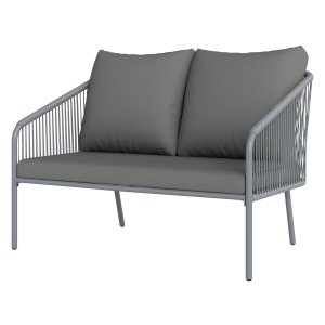 Rotanbank - Loungesofa - Grijs